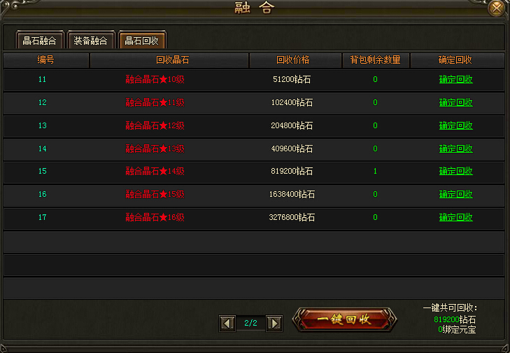 灭神熔晶装备回收 灭神熔晶装备回收